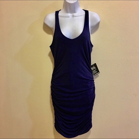 NWT Express Dress Size Small Navy Blue - Picture 1 of 5